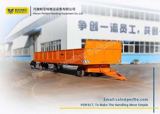 Orange Heavy Duty Plant Trailer Customized Load Capacity For Cargo Shipment