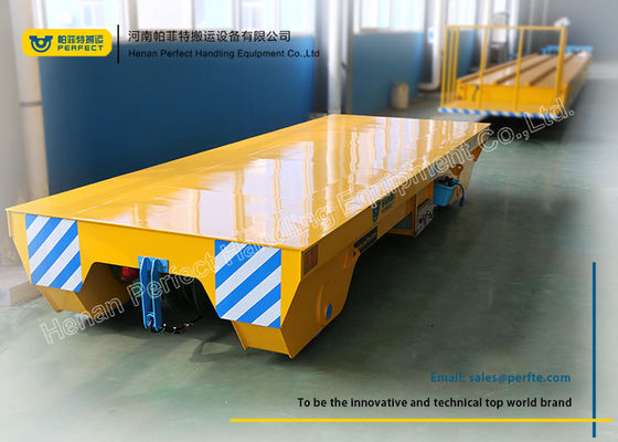 Steel Rail Towed Cable Industrial Transfer Trolley For 1-300 Ton Transportation