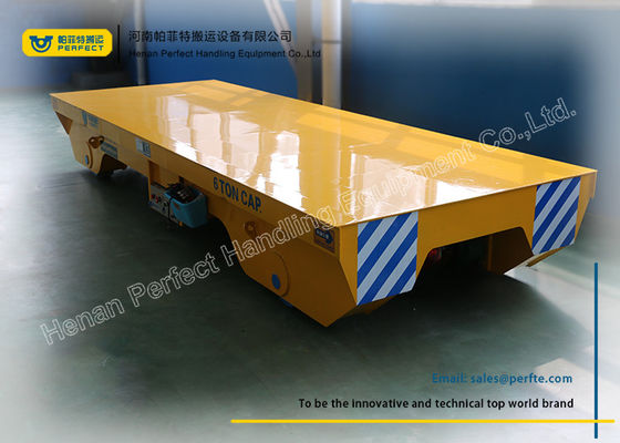 Steel Rail Towed Cable Industrial Transfer Trolley For 1-300 Ton Transportation