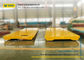 No Power Rail Mounted Towed Pallet Transfer Carts , Cargo Rail Transfer Trolley