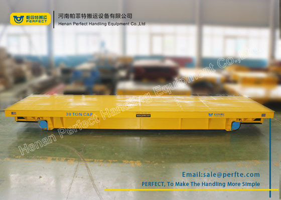 Anti-Explosion Industrial Transfer Trolley , Hot Rolled Coil Transfer Railway Platform Battery Cart