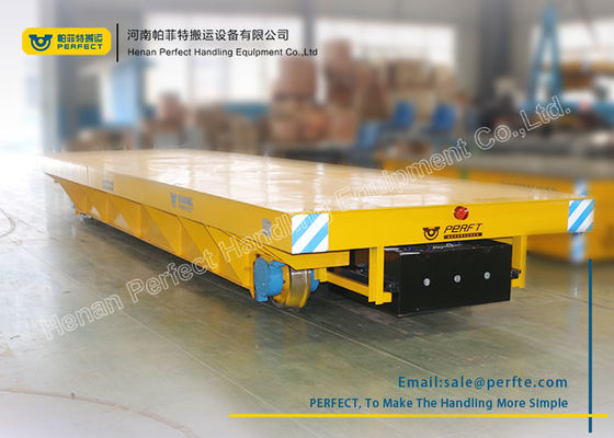 Anti-Explosion Industrial Transfer Trolley , Hot Rolled Coil Transfer Railway Platform Battery Cart