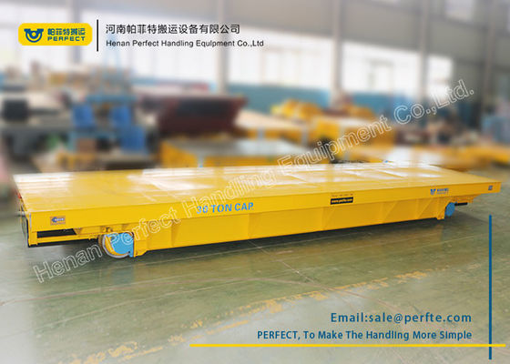 Anti-Explosion Industrial Transfer Trolley , Hot Rolled Coil Transfer Railway Platform Battery Cart