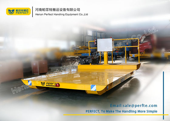 Heavy Flat Rail Industrial Transfer Trolley / Material Handling Equipment