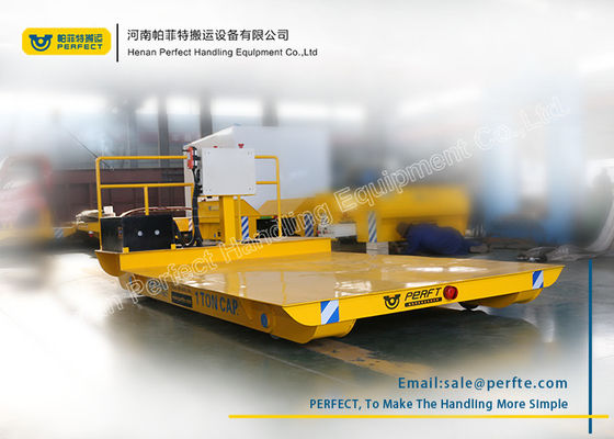 Heavy Flat Rail Industrial Transfer Trolley / Material Handling Equipment