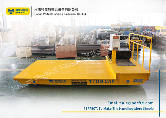 Heavy Flat Rail Industrial Transfer Trolley / Material Handling Equipment