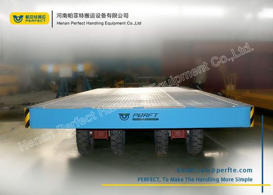 Heat-Resistant Heavy Duty Plant Trailer , 8 Wheels Container Transfer Platform