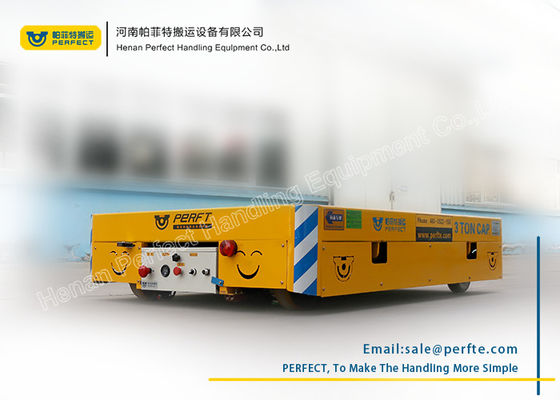 Aluminum Rolling Car Electric Industrial Transfer Trolley in Assembly PLC Control