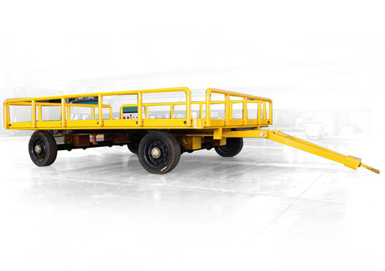 Non-power towed Heavy Duty industrial carts -50t Flat Transfer Trolley