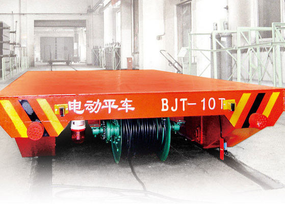 Cable Reel Powered Rail Transfer Car Battery Transfer Cart with Remote and Hand Control