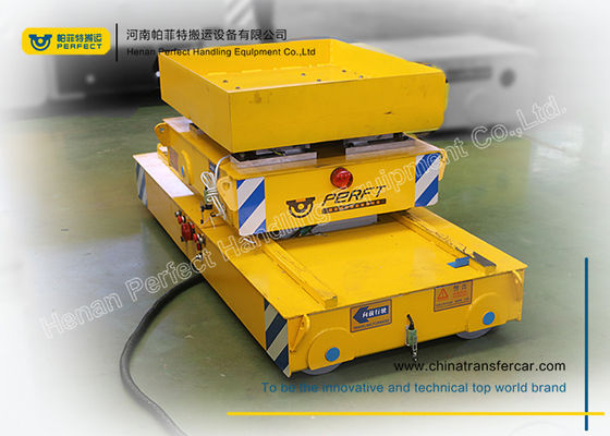 Heavy Duty Industrial Transfer Trolley Wide Gauge Railway Traverser On Steel Rail Track