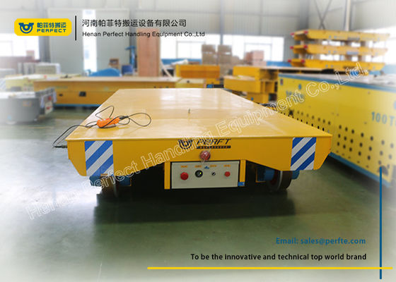 1T - 300T Railroad Wheelsets Die Transfer Cart Powered By Dragging Cable