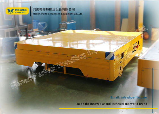 customized electric flat transfer cart for materials handling