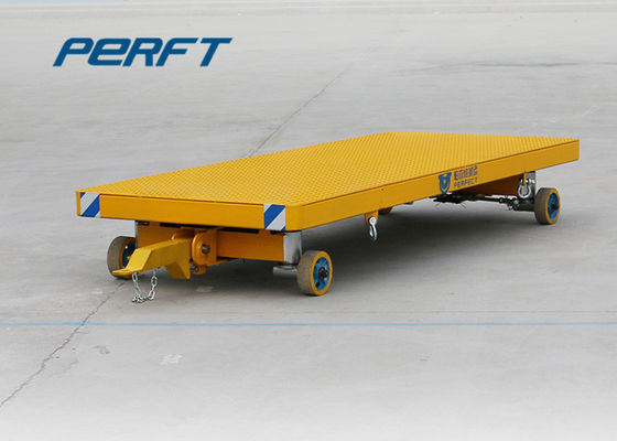 50t Steel Frame Material Flat Bed Platform Transfer Semi Cart with Non-power