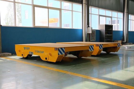 Flatbed Material Handling Electric 3t Rail Transfer Cart Heavy Duty