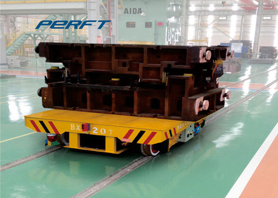 100 T Motorized Powered Trolley Cart For Rail Transportation , Industrail Standards