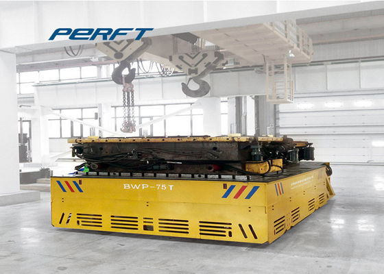 100 T Motorized Powered Trolley Cart For Rail Transportation , Industrail Standards