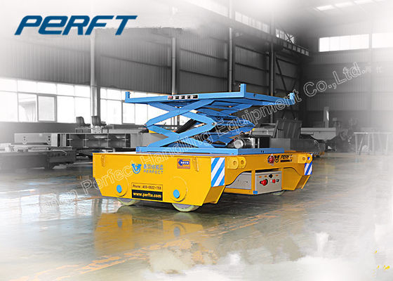 scissor hydraulic lifting rail battery transfer heavy transfer cart