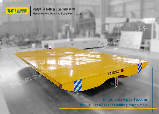 cheap heavy duty busbar powered flat electric transfer car on rail for workshop