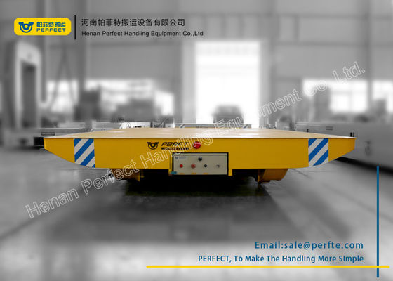 cheap heavy duty busbar powered flat electric transfer car on rail for workshop