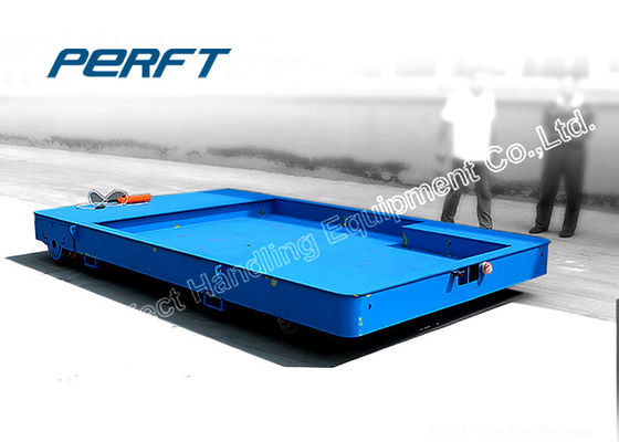 30T Flat Bed Industry Material Transfer Cart With Remote And Hand Wireless Control