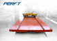 Double track docking Rail Transfer Cart for factory warehouse across material transportation