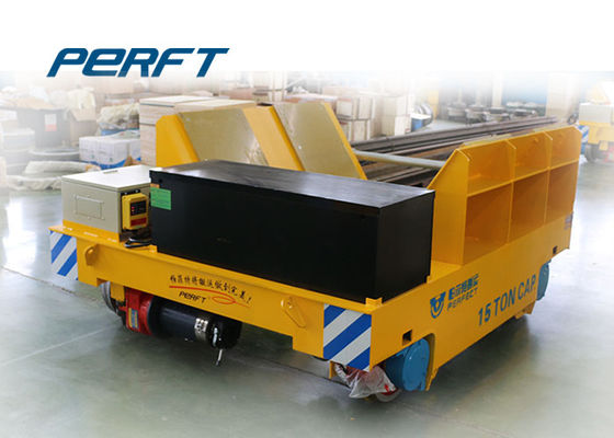 PLC System Remote Controlled Battery Motorized Steel Coil Transfer Car on Rails for Aluminum Coiling Plant