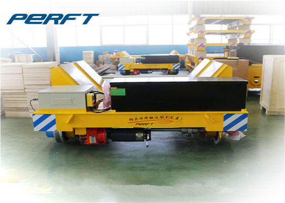 PLC System Remote Controlled Battery Motorized Steel Coil Transfer Car on Rails for Aluminum Coiling Plant