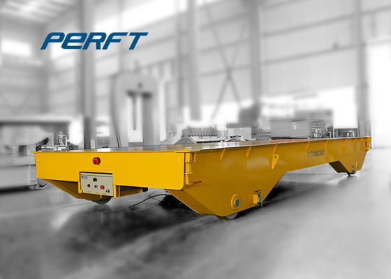 Rail Heavy Duty Flat Car / Heavy Duty Trailer With Electrical Control System