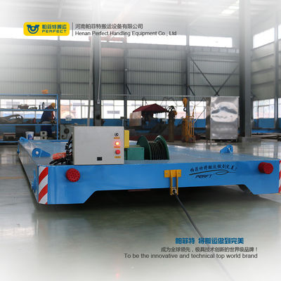 Motorized Electric Rail Powered 20m/Min Material Moving Carts