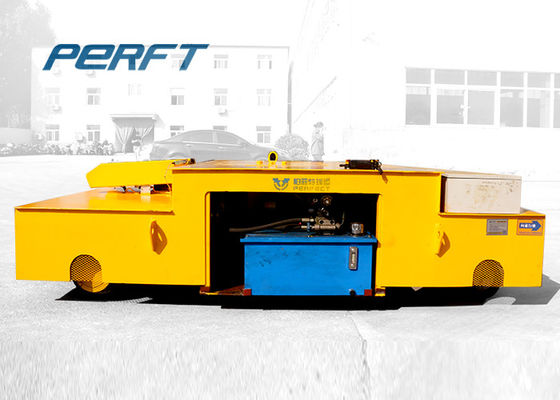 electrical trackless transfer cart with elevator for material handling