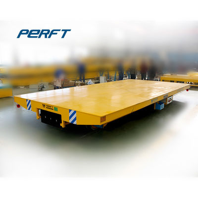 Material Handling Rail Transfer Cart Trailer For Warehouse Coils Transport