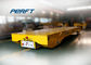 Low Voltage Rail Transfer Cart For Workshop Cargo Delivery , Table Size Customized