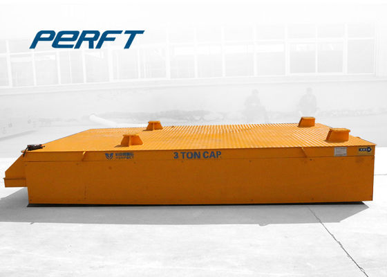 Battery Drive Platform Transfer Van Cargo Transfer Carts Run On Factory Floor