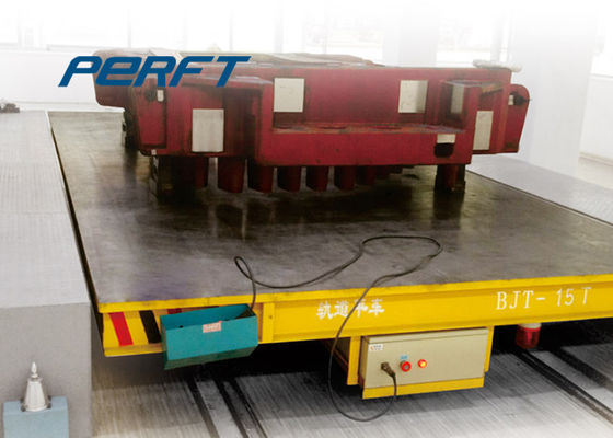 Motorized Flat Bed Transport Wagon , Industry Transfer Rail Automated Guided Vehicles