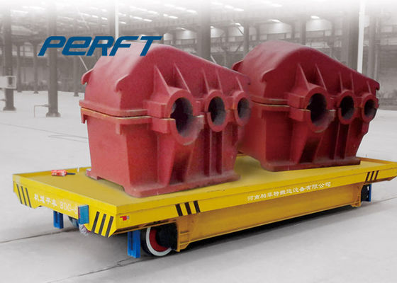 Motorized Flat Bed Transport Wagon , Industry Transfer Rail Automated Guided Vehicles