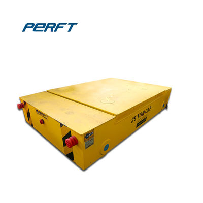 Q235 Steel Customized Rail Transfer Cart , Flat Motorized Transfer Trolley Cart