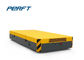 Yellow Color Rail Battery Transfer Cart , Workshop Industrial Material Handling Carts