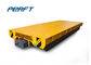 Warehouse Material Transfer Cart With Battery Powered Supply Mode On Rails