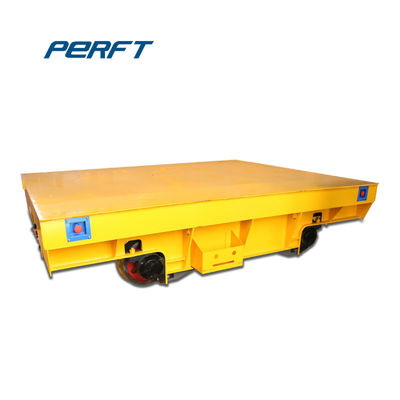 No Rail 30 ton Heavy duty Electric battery power Flat cart Remote control cart