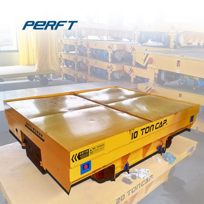 Cable Drum Power Electric Steel 30ton Coil Transfer Trolley In Railway Transportation