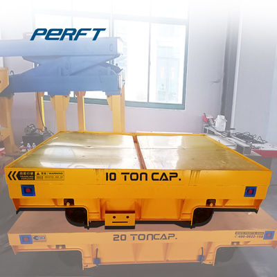 Cable Drum Power Electric Steel 30ton Coil Transfer Trolley In Railway Transportation