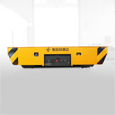 Yellow 50t Rail Transfer Cart Cable Reel Powered Large Table Battery Powered