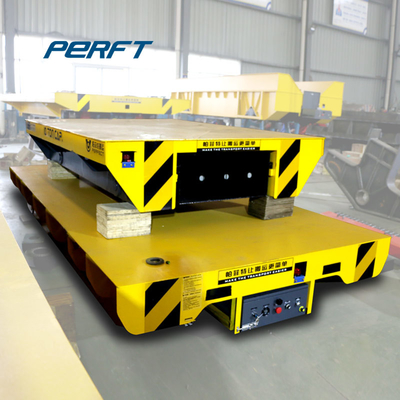 Heavy Load Steel 30t Coil Transfer Trolley Steerable Cable Device With Optional Controls