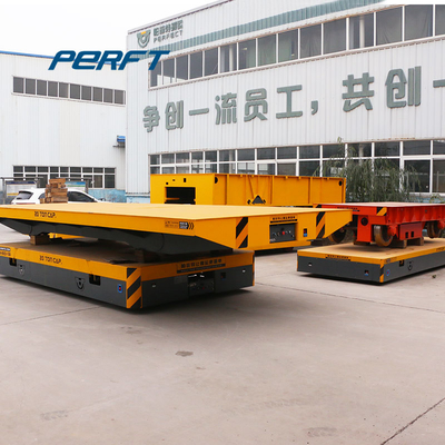 30T Battery Electric Transfer Cart Motorized Handling Carrier For Building Site