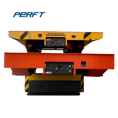 Carbon Steel Material Flat Platform Trolley Powered By Battery 20 Ton