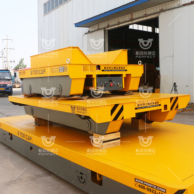 Industrial Cargo Railway Transport Carts Motorized Customized