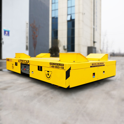 Battery Power Feeding Steel Structure Electric Transfer Cart For Handling Valves