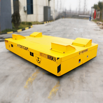 Battery Power Feeding Steel Structure Electric Transfer Cart For Handling Valves