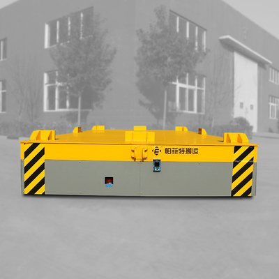 Steel Box Structure Electric Platform Cart Trackless For Material Transfer